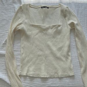 Zara ribbed long sleeve